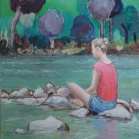 Rosa (50 x 50, olie)